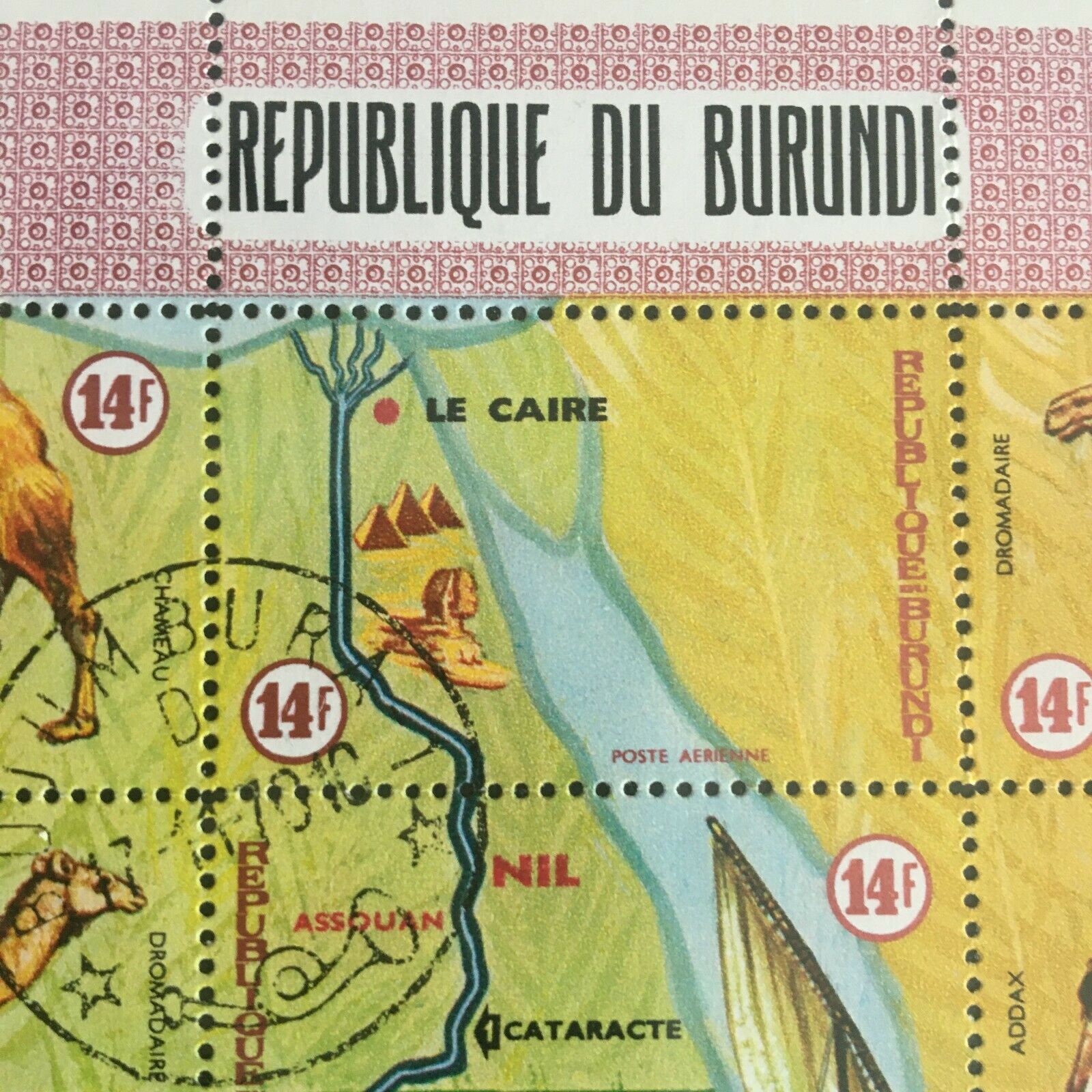 BURUNDI republique Postal Stamp  2 Two SHEETS cat Value 49.50  Animals - Fresh Stock Dated January 2026
