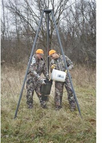 Tripod Deer Hanger Hoist 500 lb Winch Lift System Hog Game Hunting Portable - Fresh Stock Dated December 2025