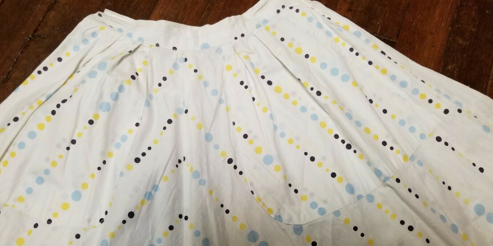 VTG 50s - 60s Dotted Cotton Full Summer Skirt Sz XS - Fresh Stock Dated February 2026