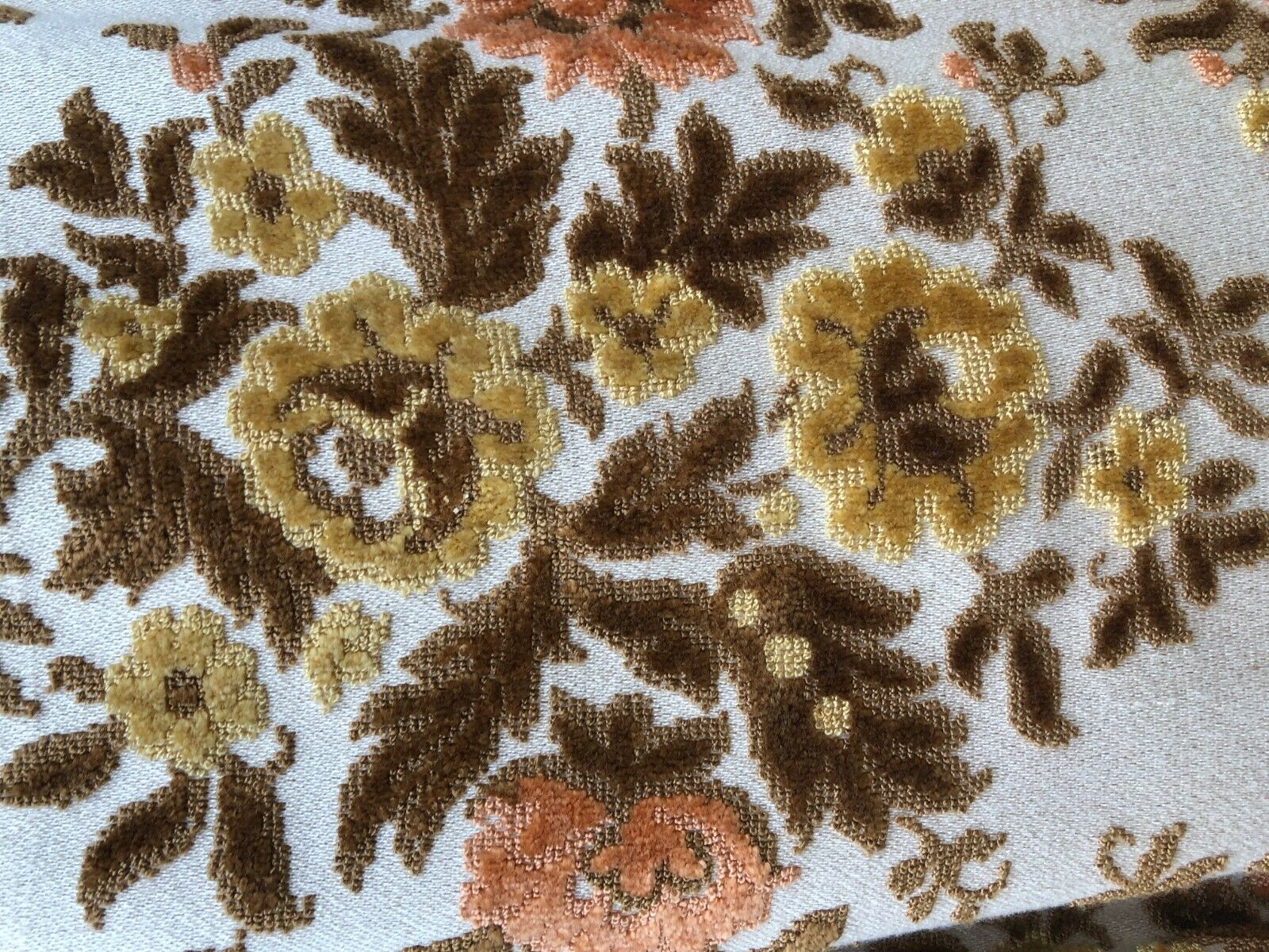 Vintage VTG 1960s 60s Cream Floral Tapestry Woven Maxi Skirt - Fresh Stock Dated February 2026