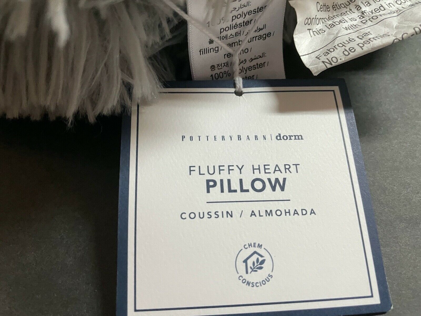 Pottery Barn Teen St. Jude Fluffy Luxe Heart PILLOW Valentine Day Kids GIFT NEW - Fresh Stock Dated December 2025