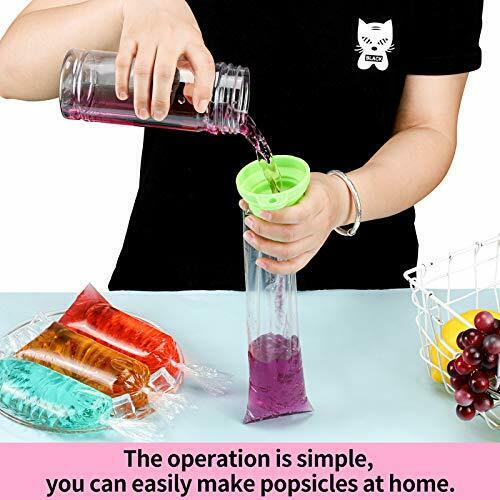 bolsa para bolis bolsas hielitos 241 bolsitas helados casero 2X12 con funel New - Fresh Stock Dated February 2026