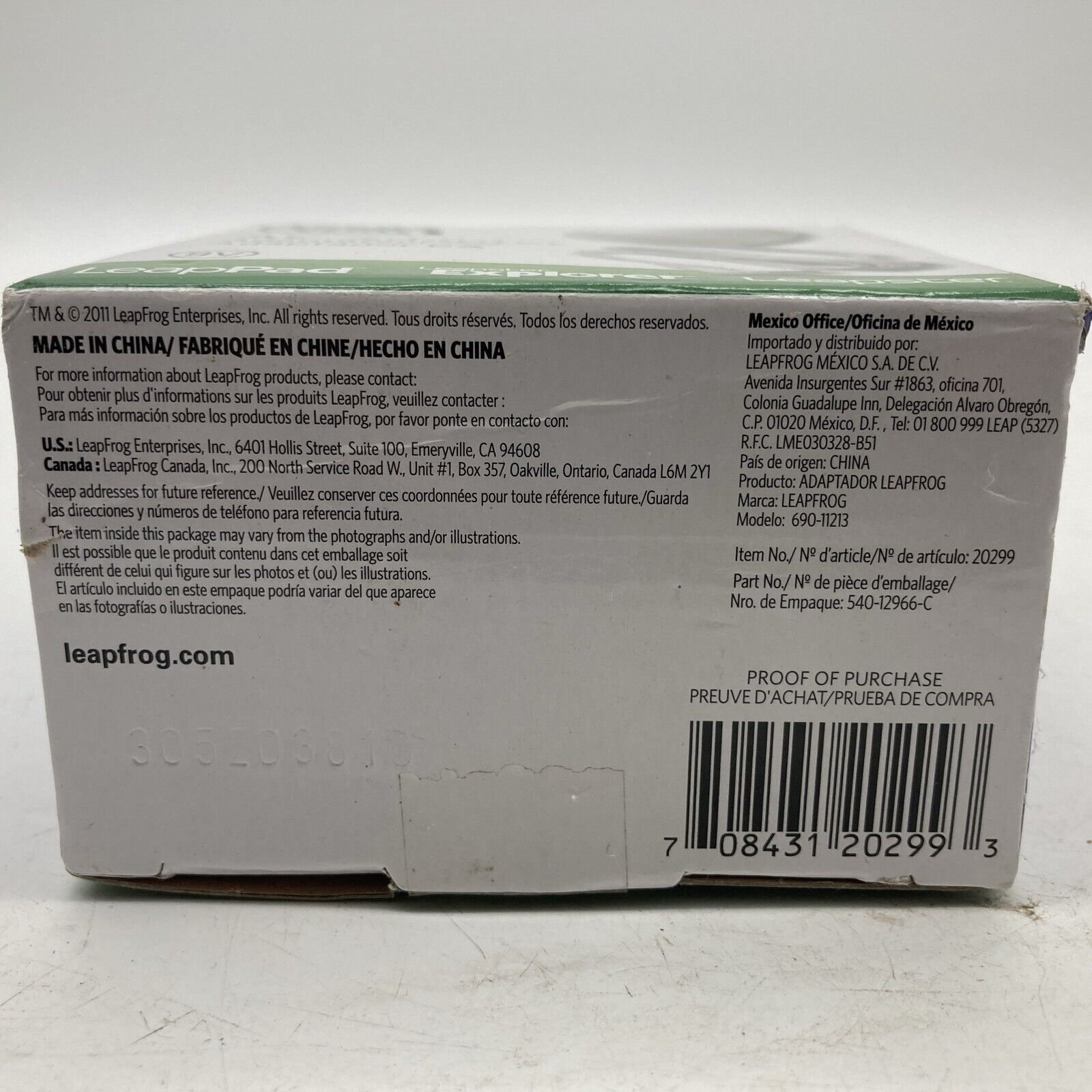 NEW - LeapFrog AC Power Adapter LeapPad Tablet Leapster Explorer - Fresh Stock Dated February 2026