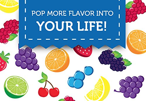 Fla-Vor-Ice Freezer Pops, Giant Fat Free Ice Pops, Fruity Flavors 100 - 1.5 - Fresh Stock Dated February 2026