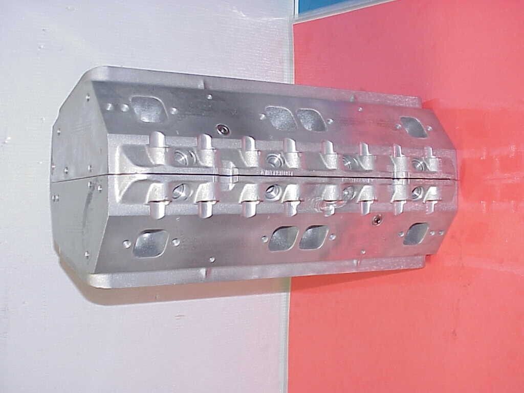 2 Bare Air Force Research HMS ENFORCER LPC Aluminum Heads SB Chevy - Fresh Stock Dated February 2026