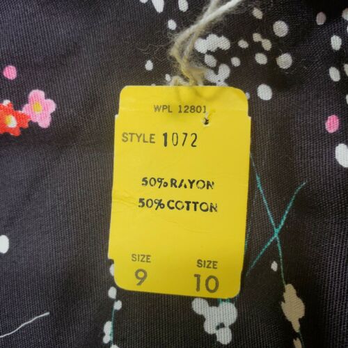 Vintage 70's Wrap Around Skirt size 9/10 Stonybrook Deadstock New Tags Floral - Fresh Stock Dated February 2026