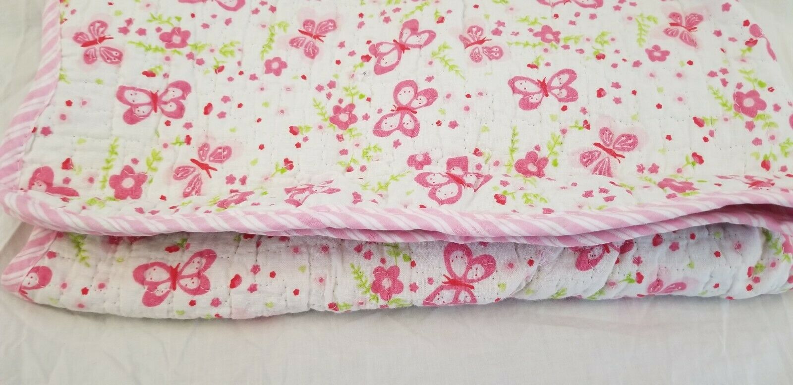 Pink Butterfly Standard Pillow Sham 21