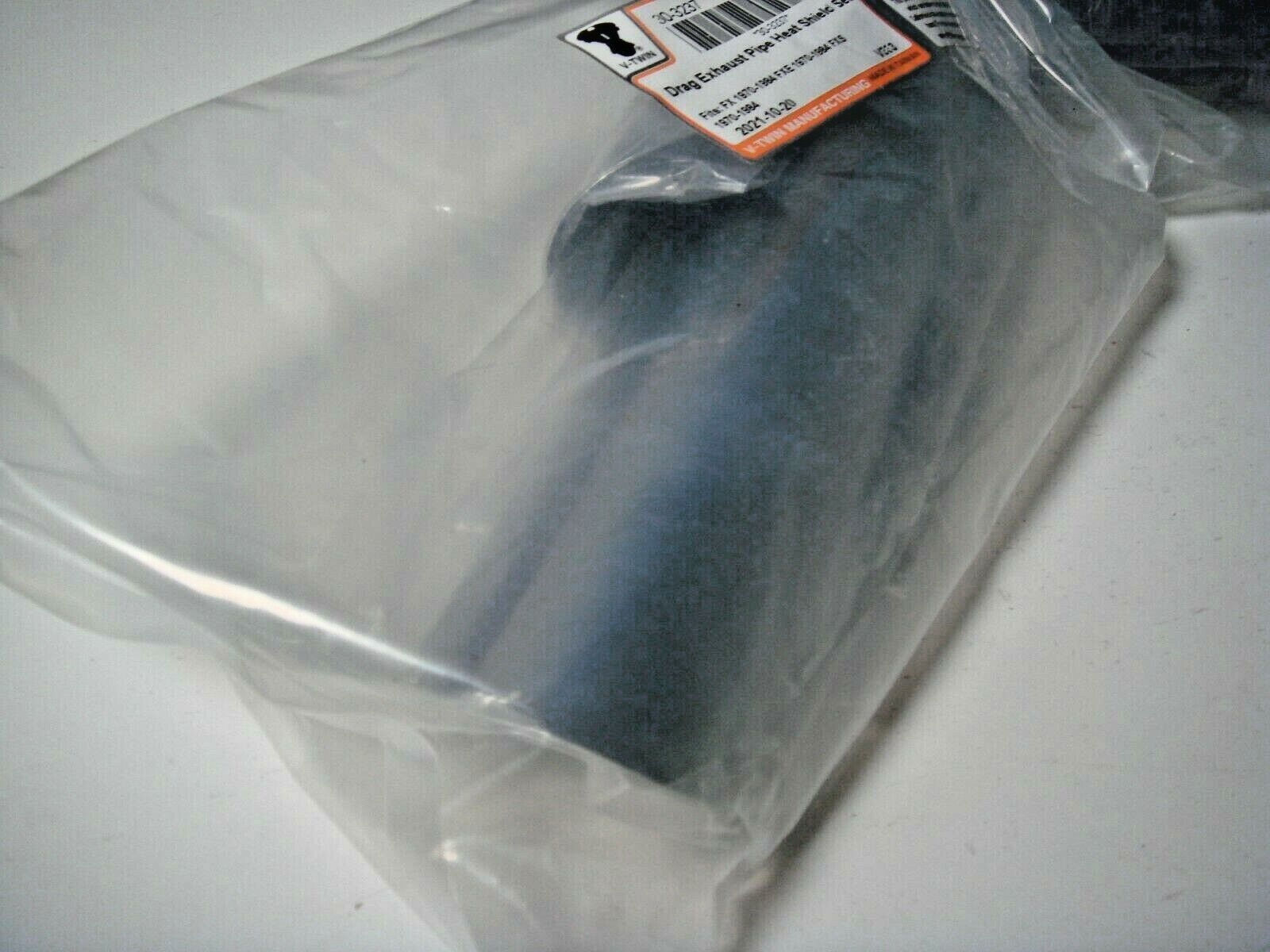 Harley Heat Shield Set Drag Exhaust Pipes FX FXS FXE 1970-1984 V-Twin 30-3237 G2 - Fresh Stock Dated February 2026