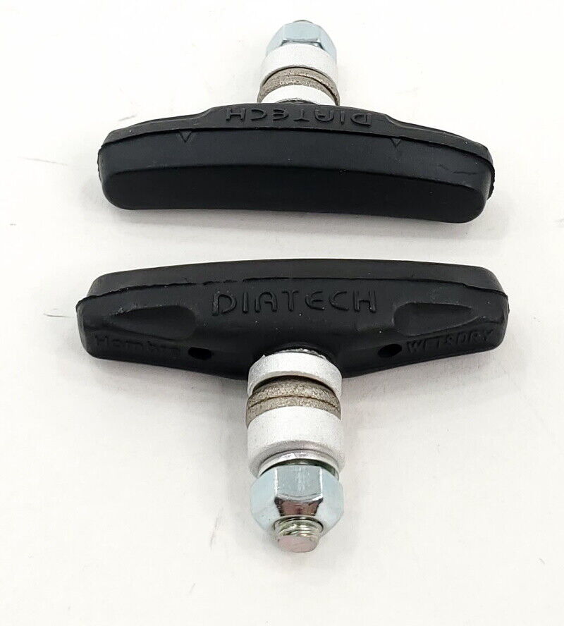 Diatech Hombre Black Threaded Post Brake Pads Rim Brake Shoes 60mm - Fresh Stock Dated February 2026