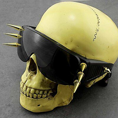 Gothic Fashion Metal Custom Unique Spike Gold SunGlasses Unisex - Fresh Stock Dated February 2026