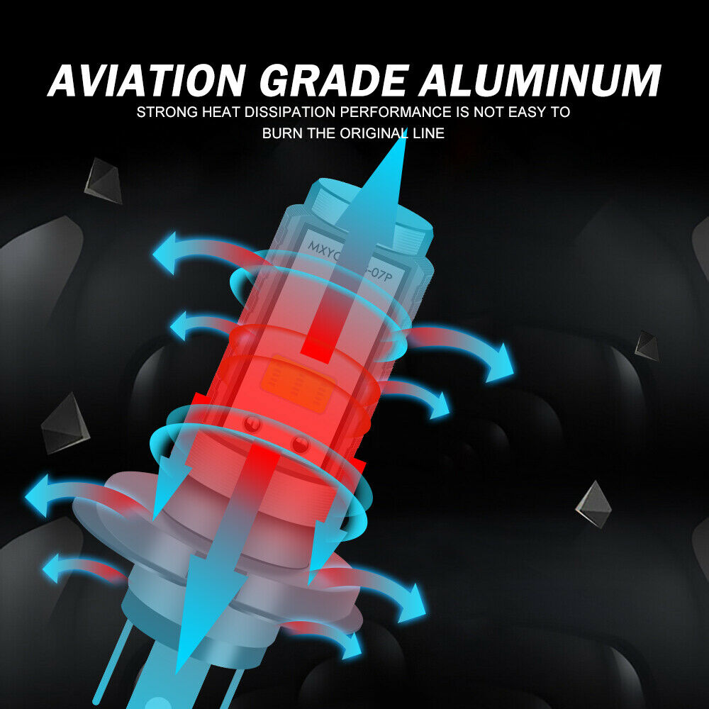 H4 9003 LED Motorcycle Headlight Bulb High Low Dual Beam 6500K White High Power - Fresh Stock Dated February 2026