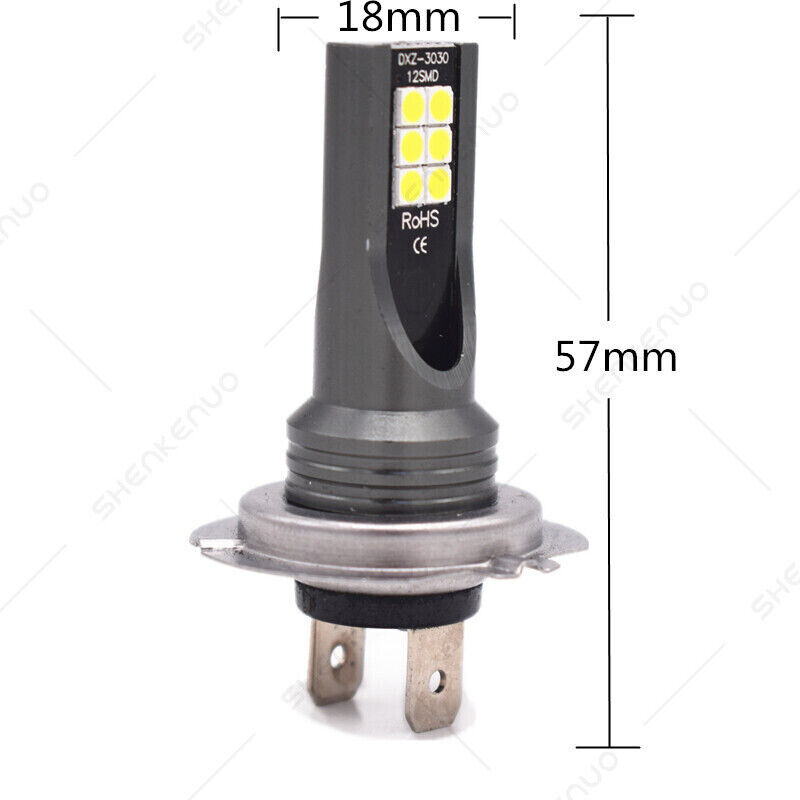 For Kawasaki Ninja 300 EX300 13-17 -2x H7 LED Headlight Bulbs Replace Halogen CG - Fresh Stock Dated March 2026