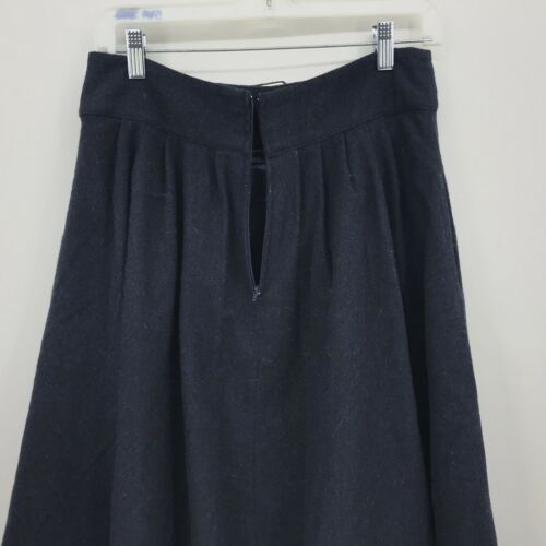 ModCloth Midi Skirt Size Medium Pleated Knee Length Wool Like Material Navy Blue - Fresh Stock Dated February 2026