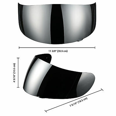 AHR RUN-B Replacement Full Face Motorcycle Helmet Front Visor PC Face Shield - Fresh Stock Dated December 2025