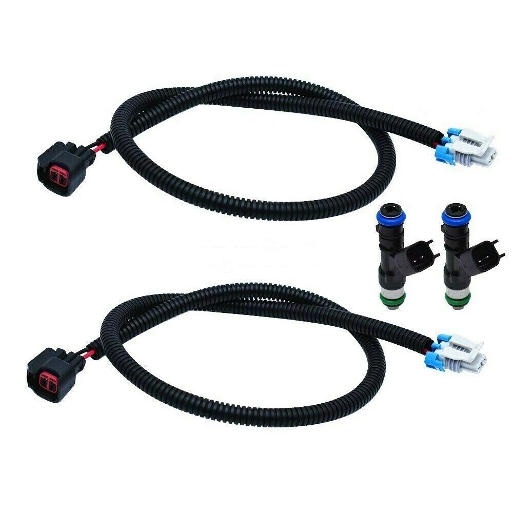 2PCS Fuel Injectors & Harness For Polaris RZR Ranger 800 2011-14 1204318 1204319 - Fresh Stock Dated February 2026