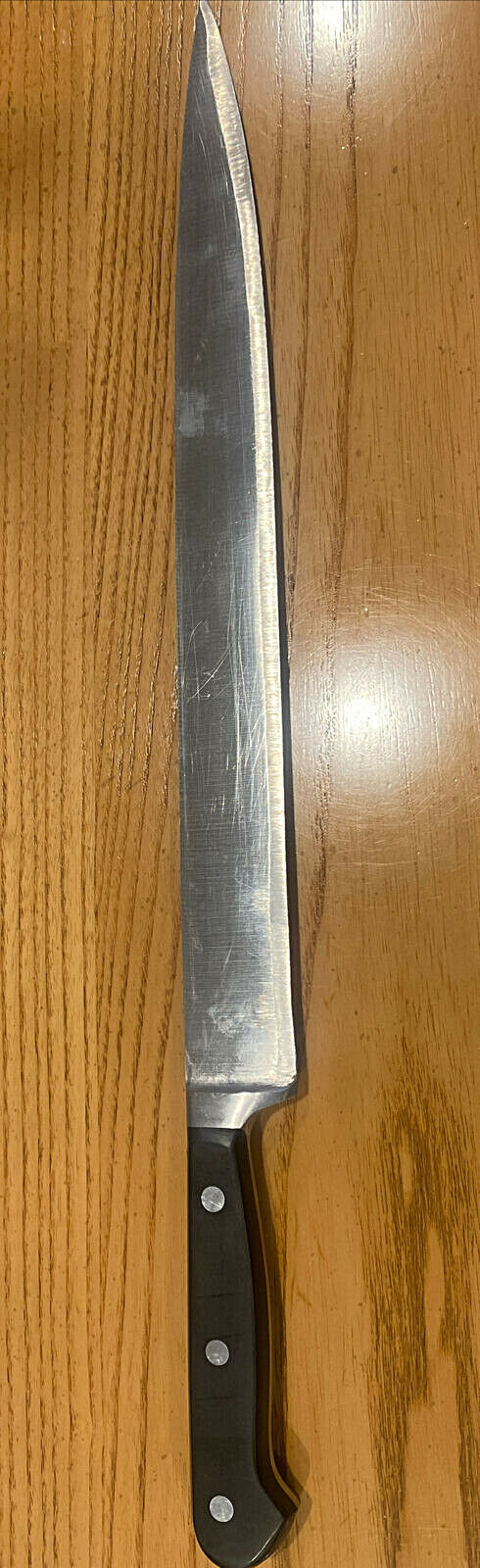Vintage Ed Wusthof Dreizackwerk Trident 4522/32cm 12” Slicing Knife Germany - Fresh Stock Dated January 2026