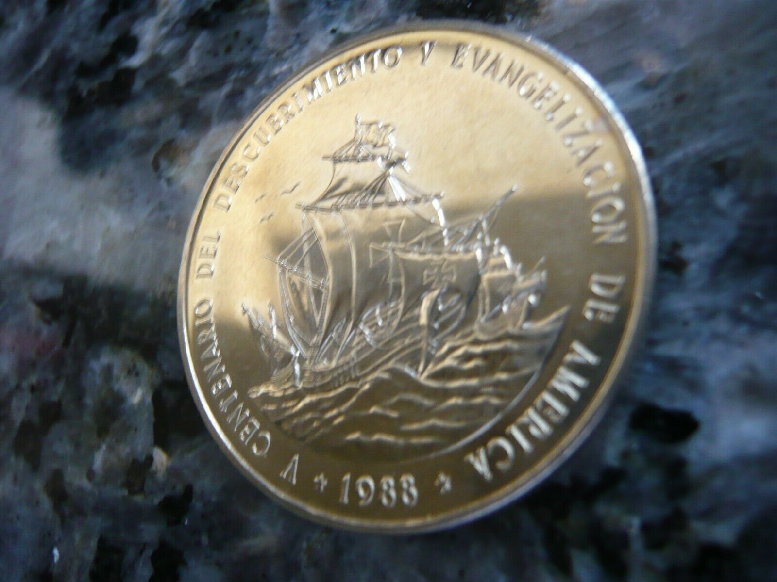 Dominican Republic 1988 ONLY YEAR 1 Peso Coin KM#66 - Fresh Stock Dated February 2026