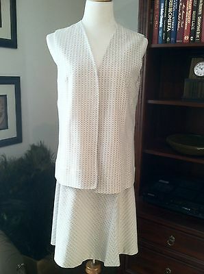 Vintage Checked Knit Full Hgh Waist Midi Skirt and Open Vest - Fresh Stock Dated February 2026