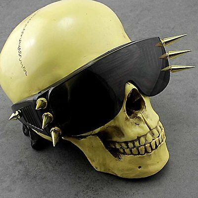 Gothic Fashion Metal Custom Unique Spike Gold SunGlasses Unisex - Fresh Stock Dated February 2026