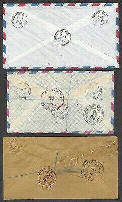 Jamaica registered covers with ms registration labels from diff small POs (8) - Fresh Stock Dated February 2026