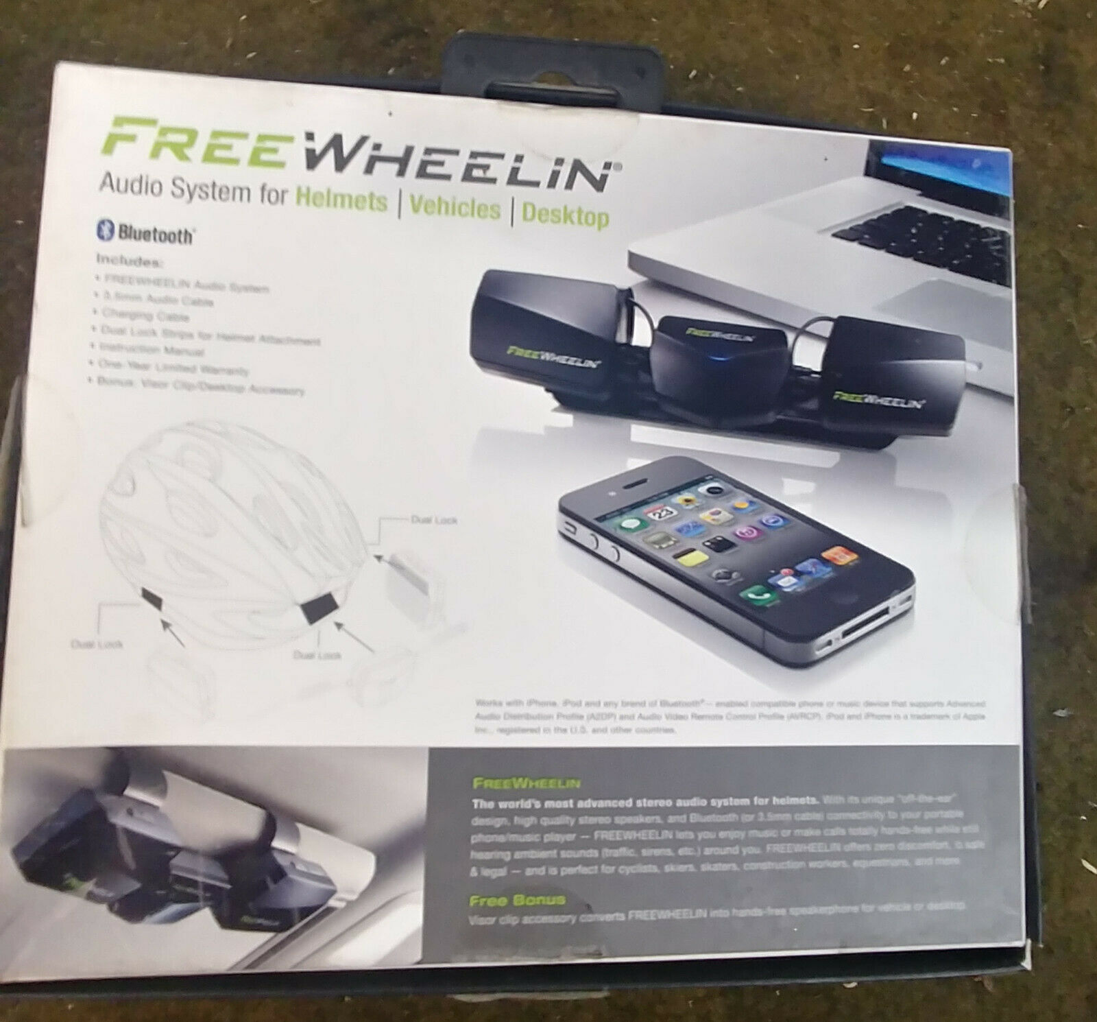 Freewheelin’ Bluetooth Audio System Speaker Helmets Cycles Bike Vehicles Desktop - Fresh Stock Dated December 2025