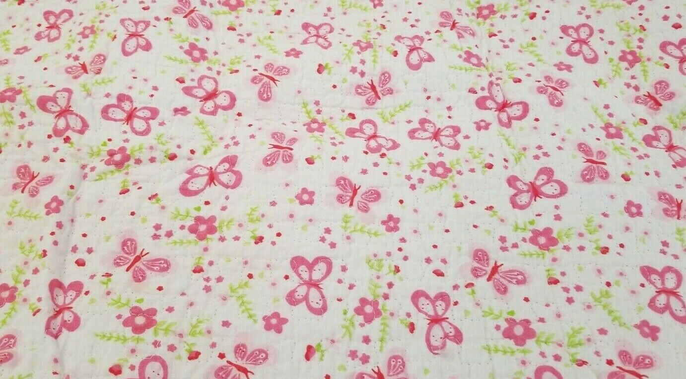 Pink Butterfly Standard Pillow Sham 21