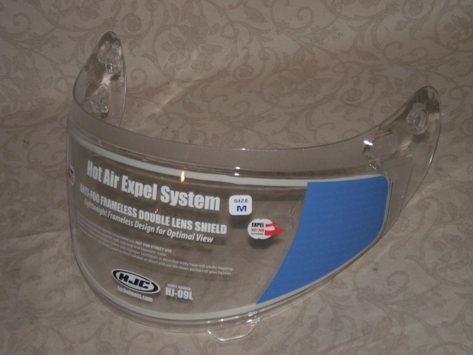 HJC HJ-09L Clear Snow Faceshield (M) - Fresh Stock Dated February 2026