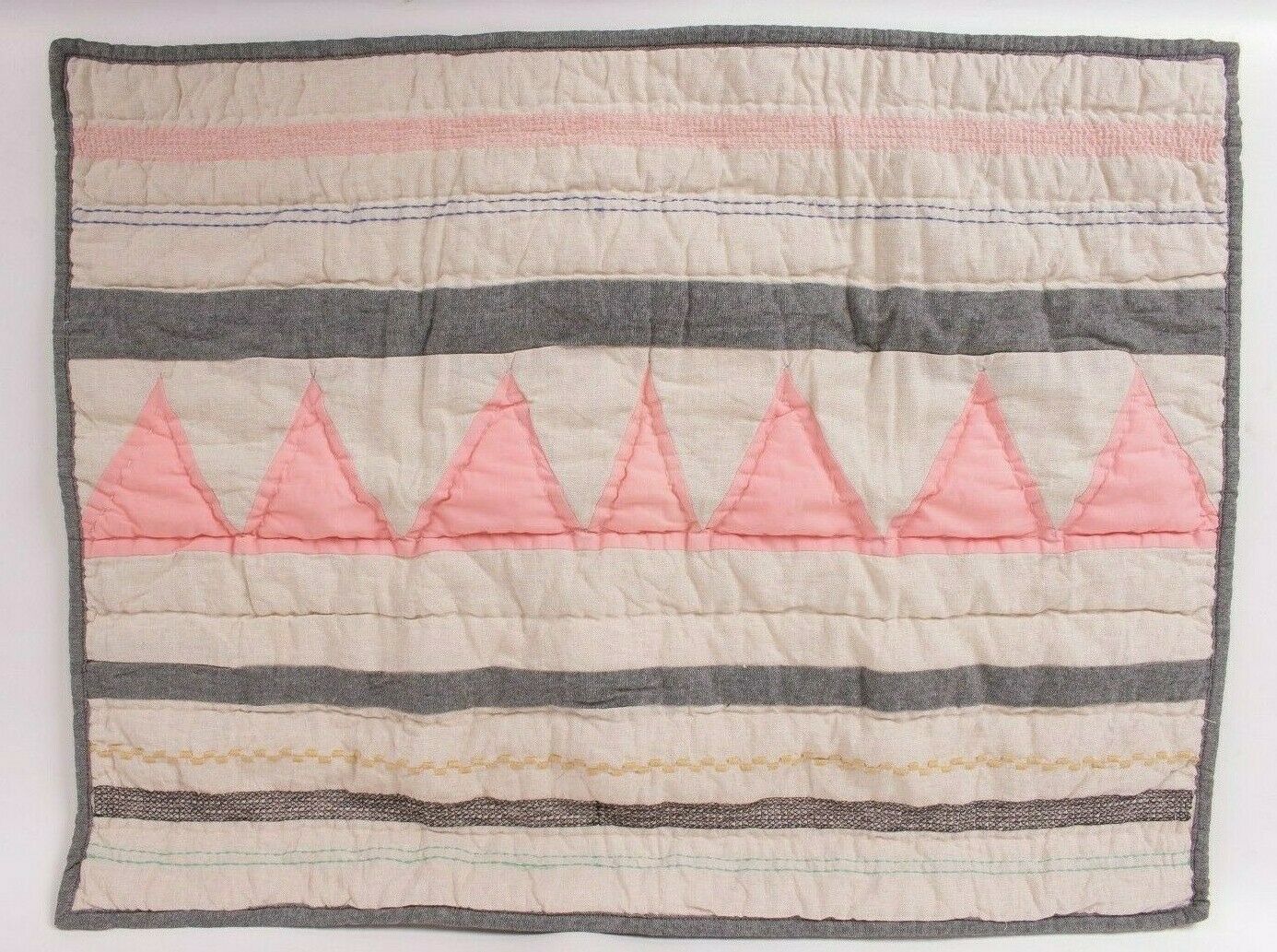 Pottery Barn Kids Margherita Missoni Linen Patchwork standard pillow sham - Fresh Stock Dated February 2026