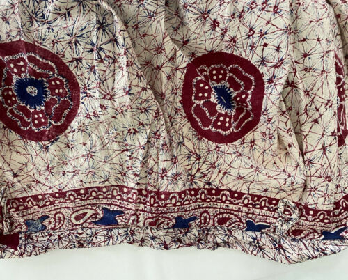 Lof of 9 1970’s Batik Print Vintage Wrap Skirts NOS - Fresh Stock Dated February 2026