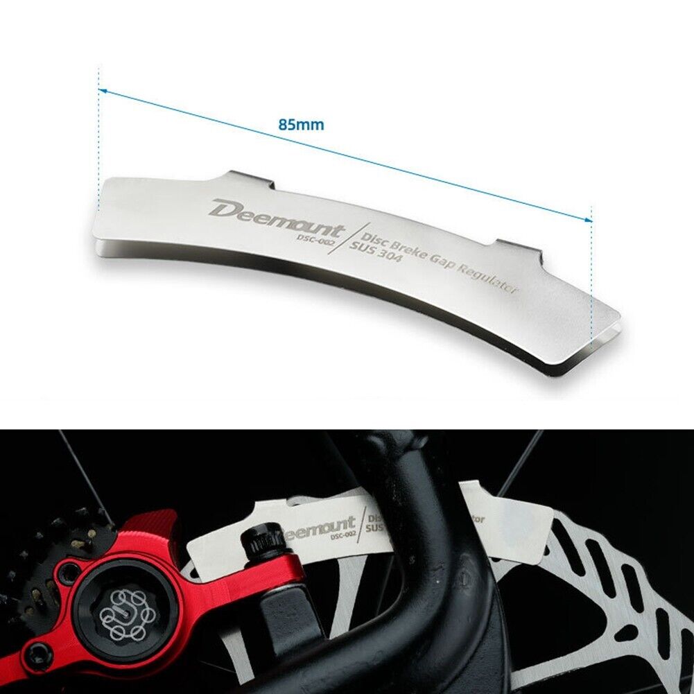 Bike Silver Steel Disc Brake Pad Adjustment Alignment Gadgets Plate Brake Rotor - Fresh Stock Dated February 2026