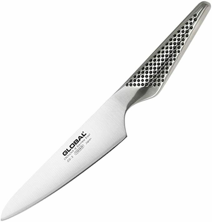 Global Japanese Chef Kinfe Santoku Petty Speed sharpener 3set GST-B46 Double-edg - Fresh Stock Dated December 2025