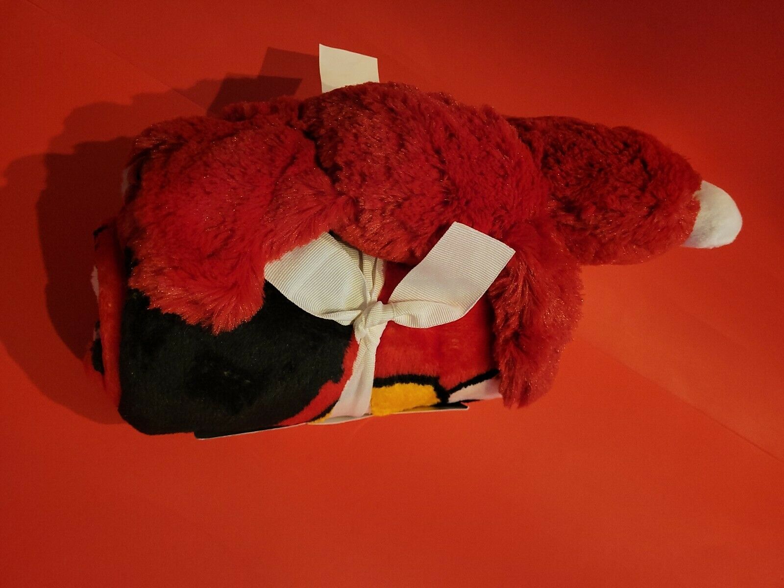 NEW Sesame Street ELMO 12 inch Character Pillow Plush & Throw Blanket - Fresh Stock Dated December 2025