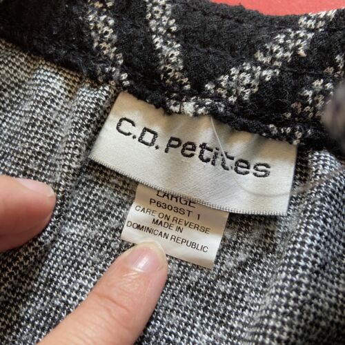 Vintage 90’s Large CD Petites Argyle Midi Skirt Elastic Waist - Fresh Stock Dated February 2026