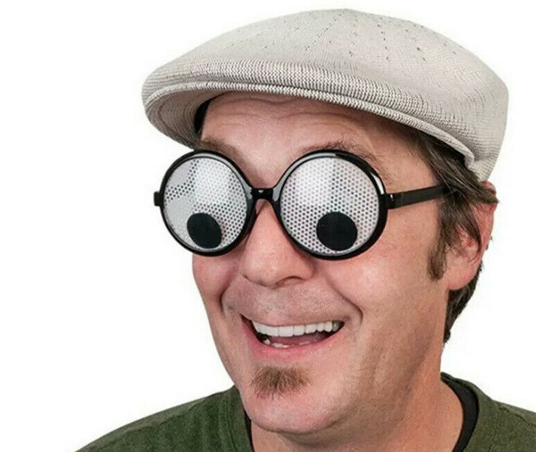 Plastic Will Turn The Eyeball Round Frame Party Glasses Novelty Toys For Games - Fresh Stock Dated December 2025