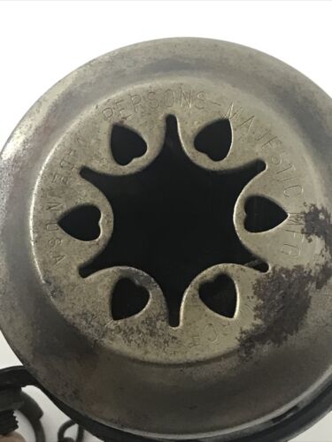 Vintage Persons Majestic MFG CO Worcester Mass Bicycle Siren WBracket Chain USA - Fresh Stock Dated December 2025