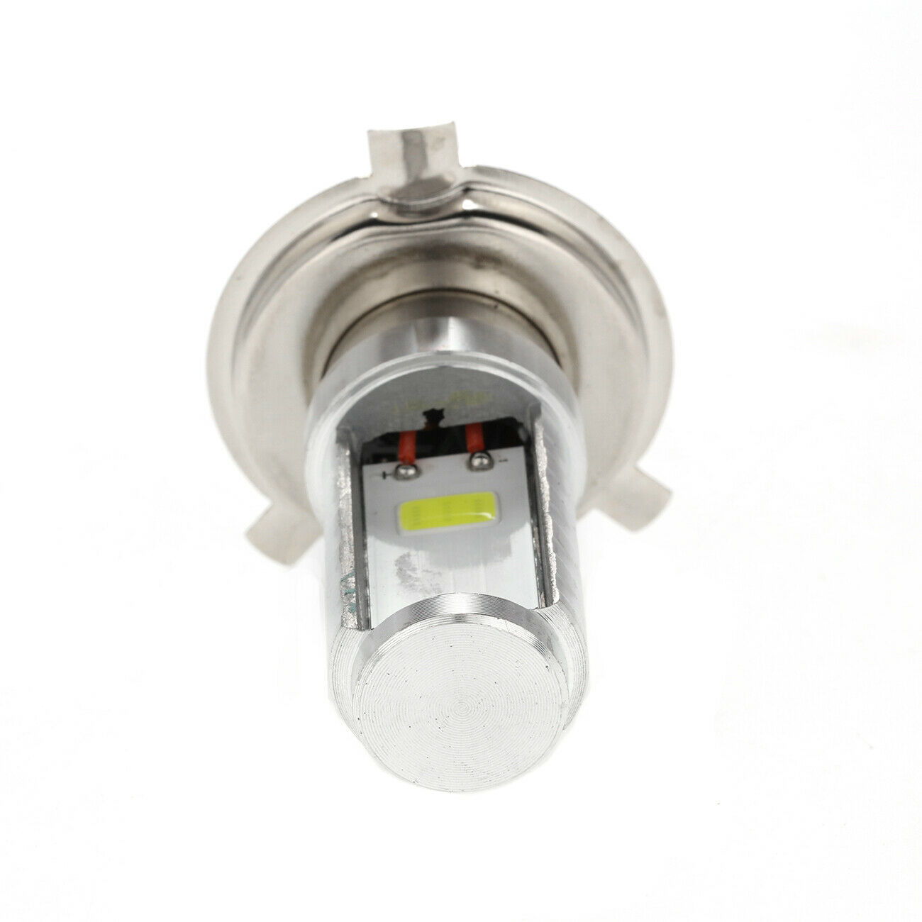 H4 9003 LED Motorcycle Headlight Bulb High Low Dual Beam 6500K White High Power - Fresh Stock Dated February 2026