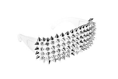 Fun Unisex Punk Rocker Spiked Glasses Gold or Silver Halloween Costume Accessory - Fresh Stock Dated February 2026