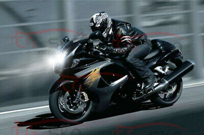 High Power HID LED Headlight Bulbs For Suzuki GSX1300R Hayabusa 99-08 Low Lights - Fresh Stock Dated February 2026