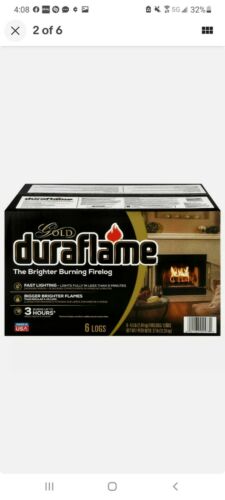 Duraflame Gold Ultra Premium 4.5lb Firelogs 6-Pack Case 3Hour Burn FREE SHIPPING - Fresh Stock Dated December 2025