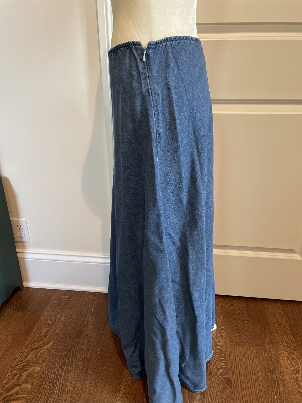 HAIRSTON ROBERSON ROPA Sz 8 Blue Denim Maxi Long Skirt Cotton Western Vintage - Fresh Stock Dated February 2026