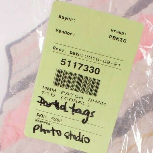 Pottery Barn Kids Margherita Missoni Linen Patchwork standard pillow sham - Fresh Stock Dated February 2026