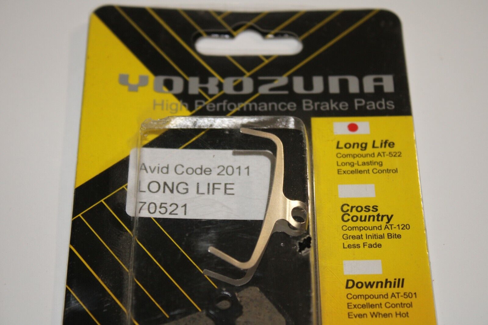 Yokozuna Bicycle MTB Disc Brake Pads Avid Code 2011 70521 AT-522 Free Shipping!! - Fresh Stock Dated February 2026