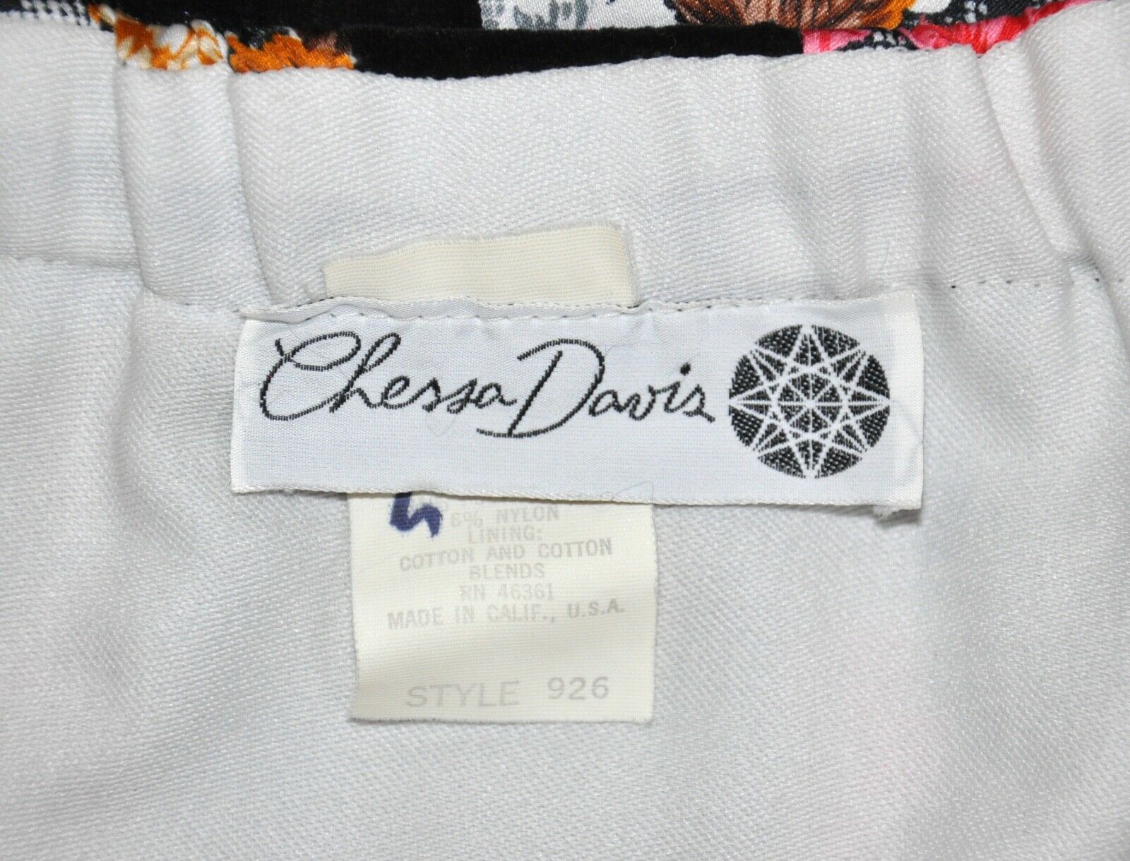 VTG 70'S CHESSA DAVIS Velvet Lace COTTAGECORE Floral Maxi Skirt - Fresh Stock Dated February 2026