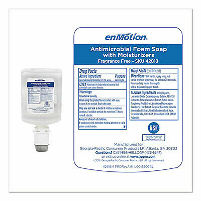 GP enMotion Touchless Antimicrobial Soap Refills, 1200 mL, 2 Refills (GPC42818) - Fresh Stock Dated February 2026