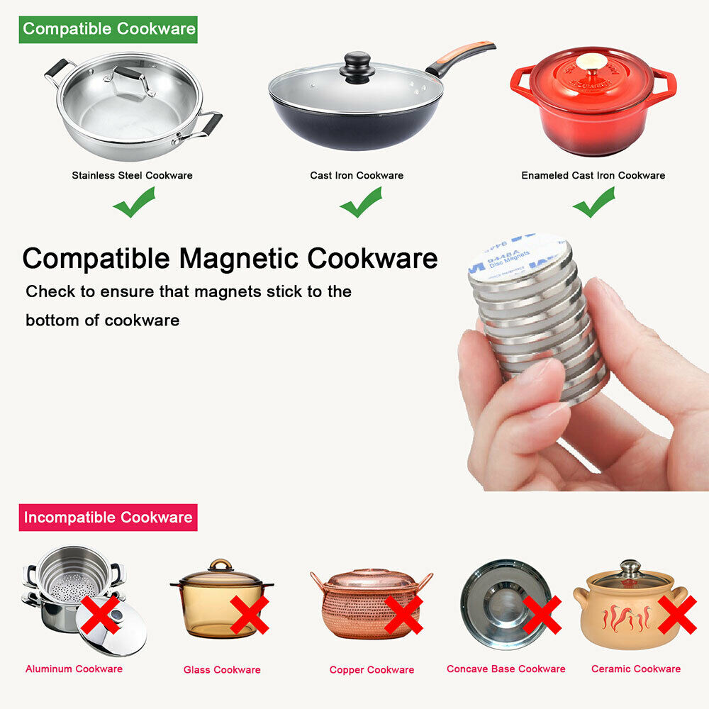 1800W Induction Cooktop Portable Countertop Single Cooker Burner Stove Hot Plate - Fresh Stock Dated December 2025