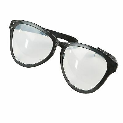 JUMBO BLACK EYE FRAME GLASSES BIG Lenses Clown Nerd Funny Giant Joke Sunglasses - Fresh Stock Dated December 2025