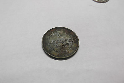 1877 DOMINICAN REPUBLIC PROOF PATTERN 2 CENTAVOS, BRONZE KMPn6 - Fresh Stock Dated February 2026