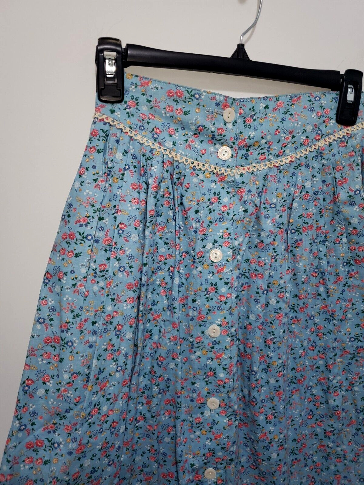 VTG Alcazar USA size 9/10 Button Long Skirt Prairie Boho Floral Gunne Style maxi - Fresh Stock Dated March 2026