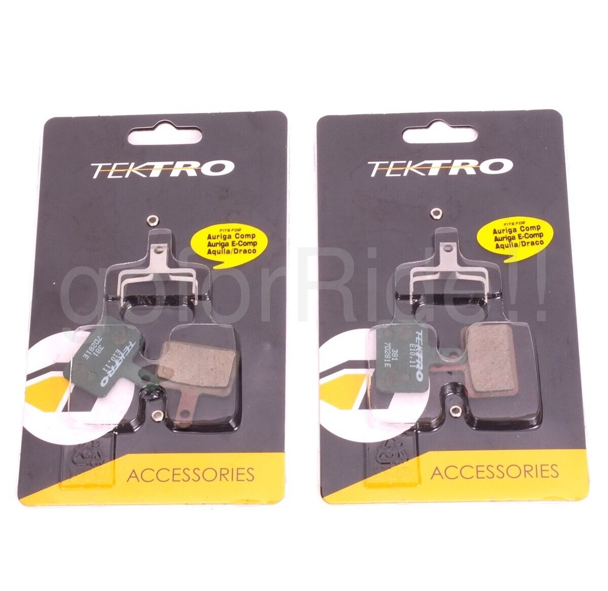 2Pair Tektro Bike E10.11 Disc Brake Pads for OrionSL/Auriga TWIN/e-TWIN/E-Tune - Fresh Stock Dated February 2026