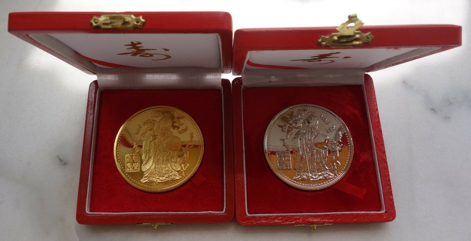 A set of China medal God of Longevity of the people's Construction Bank of China - Fresh Stock Dated February 2026